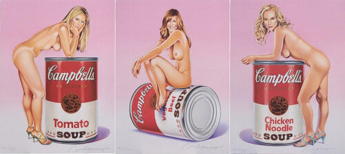 Campbell's Soup Blondes di Mel Ramos, Stampa in vendita su Singulart