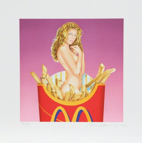 Fraulein French Fries de Mel Ramos, Impresión a la venta en Singulart