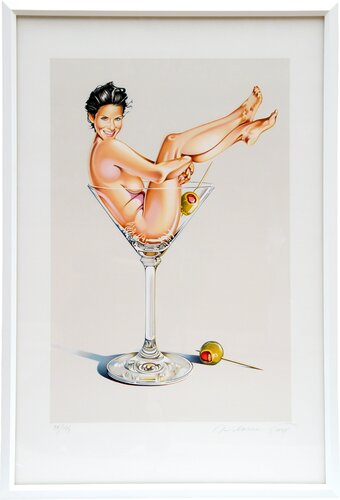 Martini Miss (Courtney Cox) by Mel Ramos, Print for Sale on Singulart