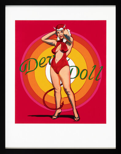 Devil Doll (Framed Hand Signed Lithograph) von Mel Ramos, Druck kaufen auf Singulart
