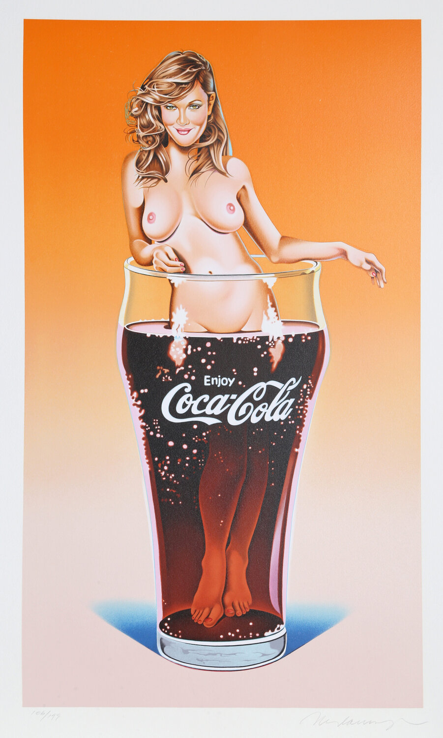 The Pause that Refreshes (Drew Barrymore) Mel Ramos