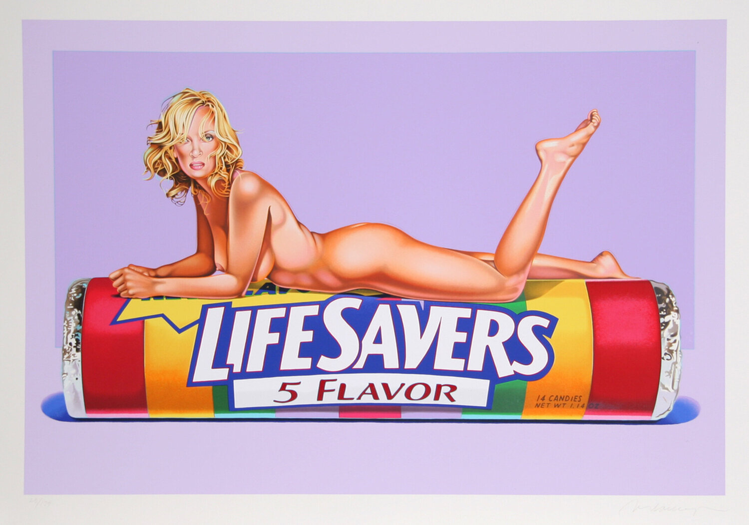 Five Flavor Funny (Uma Thurman) Mel Ramos