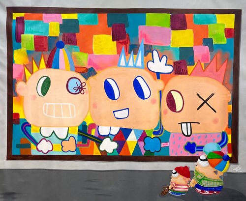 At the Museum  di Debbie Reda, Pittura in vendita su Singulart