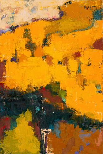The Yellow day started van Olena Bogatska, Schilderij te koop op Singulart