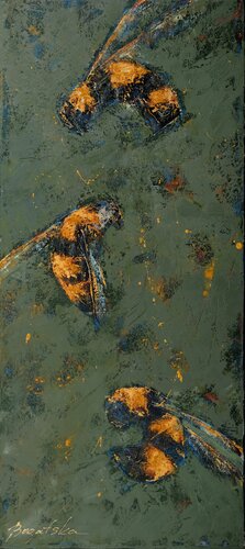Busy Bees van Olena Bogatska, Schilderij te koop op Singulart