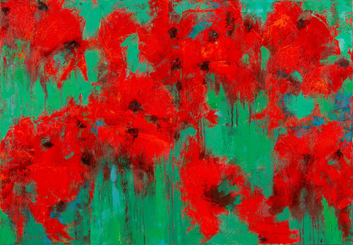 Poppy #2 van Olena Bogatska, Schilderij te koop op Singulart
