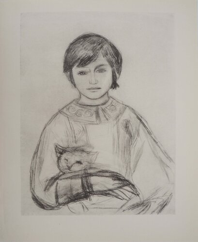 Petite fille au chat, Héliogravure by Pierre-Auguste Renoir, Print for Sale on Singulart