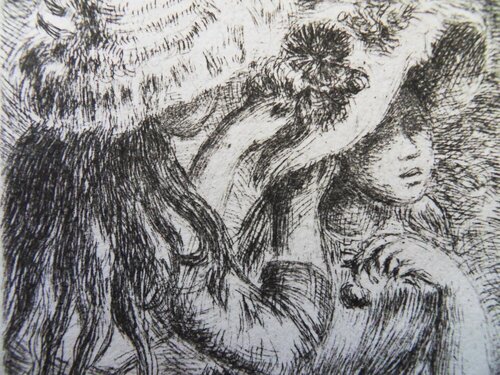 Le chapeau épinglé, c von Pierre-Auguste Renoir, Druck kaufen auf Singulart