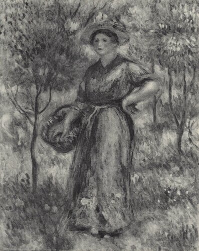 Femme au panier de Pierre-Auguste Renoir, Impresión a la venta en Singulart