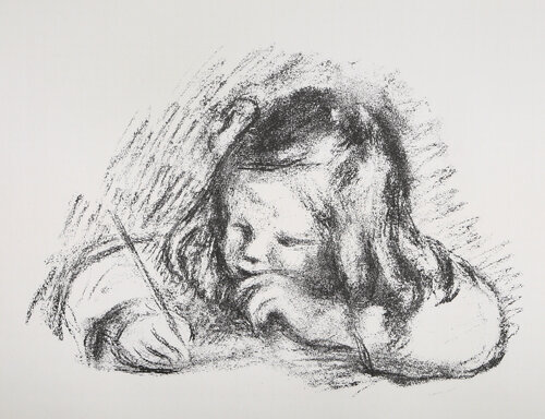 Le Petit Garcon au Porte-Plume von Pierre-Auguste Renoir, Druck kaufen auf Singulart