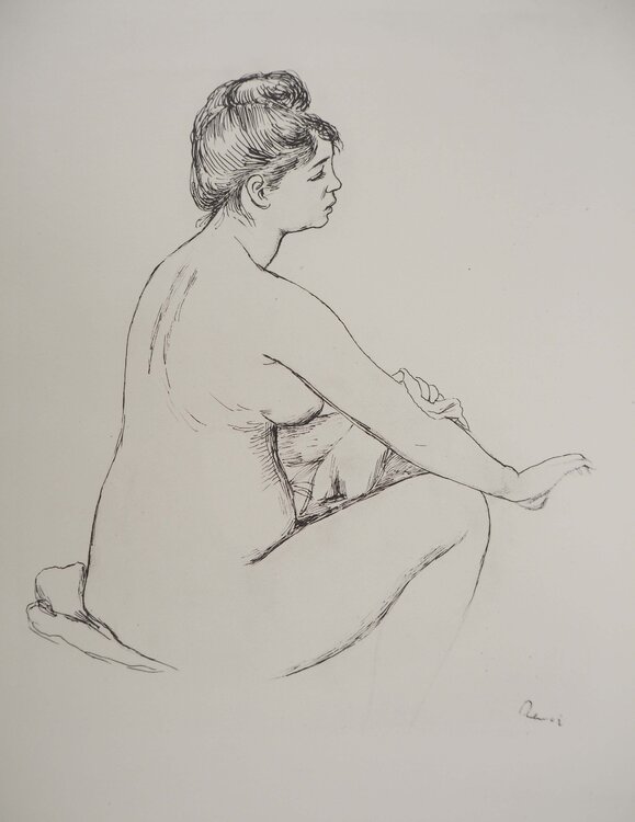 Baigneuse s'épongeant Pierre-Auguste Renoir