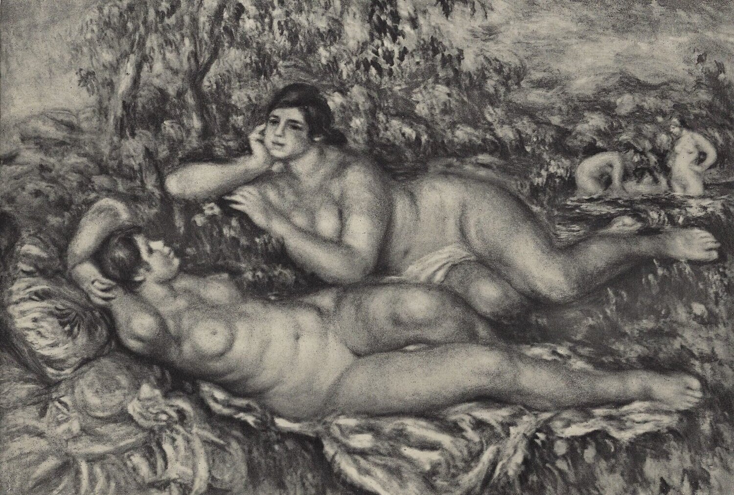 Le repos après le bain Pierre-Auguste Renoir Druck zu verkaufen