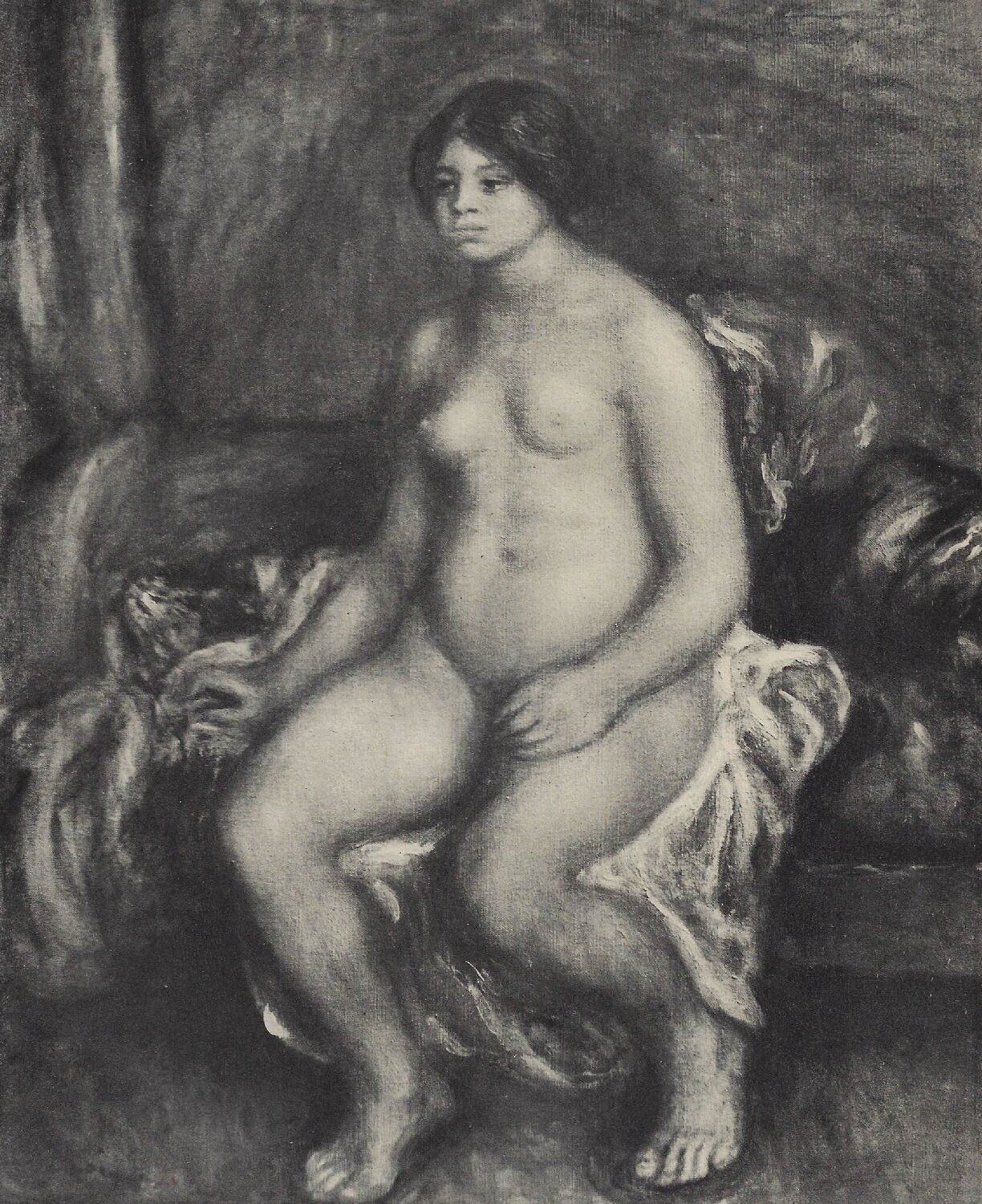 Femme nue assise Pierre-Auguste Renoir Druck zu verkaufen