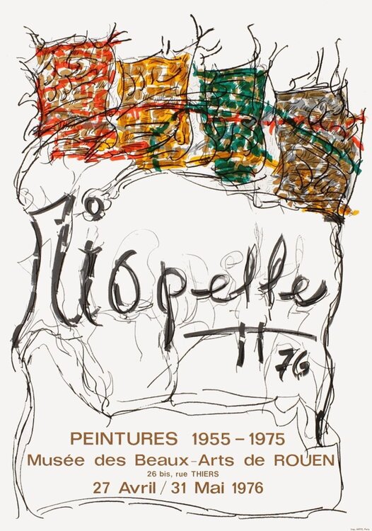 Expo 76 - Musée des Beaux Arts de Rouen Jean-Paul Riopelle
