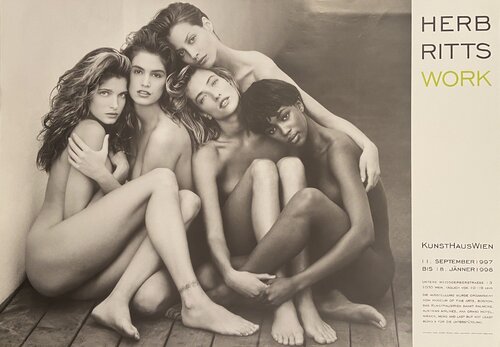 Herb Ritts, "Work" A museum exhibition poster for KunstHauswien, FREE DOMESTIC SHIPPING van Herb Ritts, Afdruk te koop op Singulart