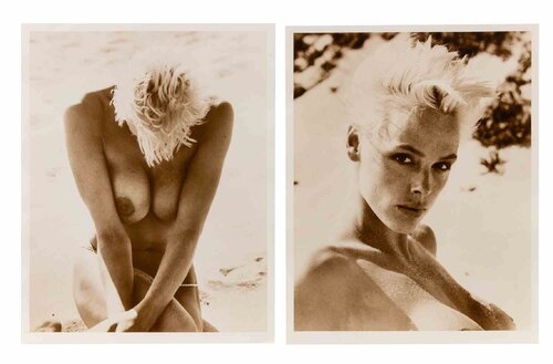 Brigitte Nielsen for Herb Ritts - Pair of 2 Photographs by Herb Ritts, Photography for Sale on Singulart