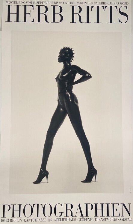 Herb Ritts Galerie Camera Work, Berlin Atelierhaus Geoffnet Dienstag Samstag Oversize Poster Herb Ritts