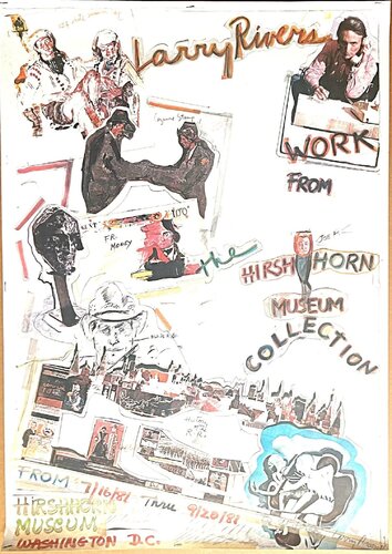 Larry Rivers - Works from the Hirshhorn Museum Collection - hand signed and uniquely inscribed to Al Lerner, the first director of the Hirshhorn Museum par Larry Rivers, Édition en vente sur Singulart