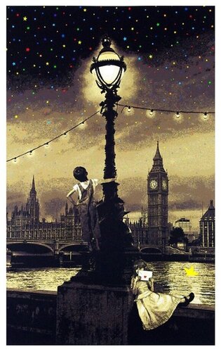 When You Wish Upon A Star - London Sepia von RoamCouch, Druck kaufen auf Singulart