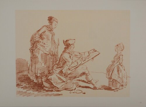Premier portrait de Hubert Robert, Impresión a la venta en Singulart