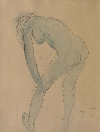 Jeune modèle s'étirant von Auguste Rodin, Druck kaufen auf Singulart
