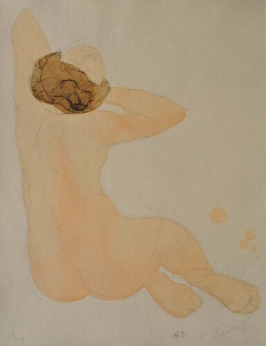 Nu de dos von Auguste Rodin, Druck kaufen auf Singulart