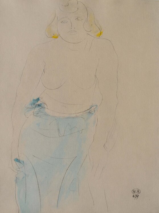 Belle femme aux seins nus Auguste Rodin