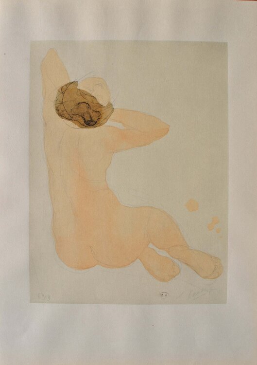 Nu de dos Auguste Rodin