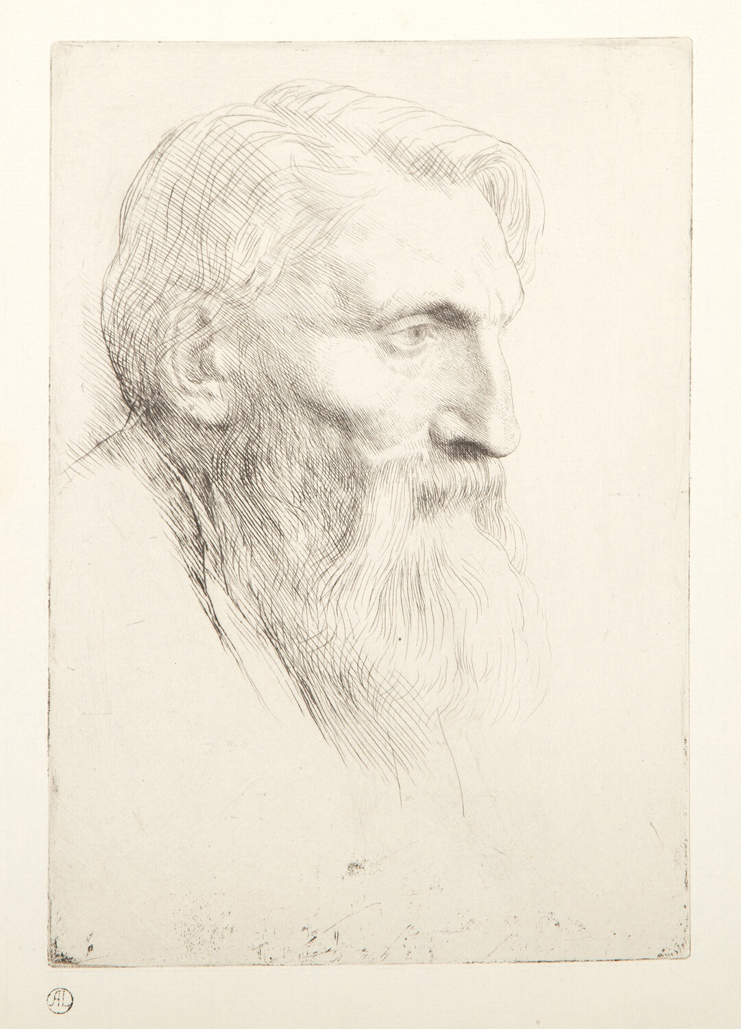 Alphonse Legros Auguste Rodin Stampa in vendita