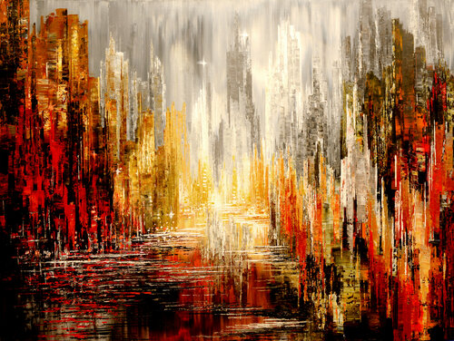 SENSES OF THE CITY par Tatiana Iliina, Peinture en vente sur Singulart