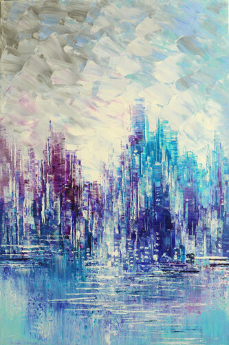 BLUE BEYOND BLUE von Tatiana Iliina, Malerei kaufen auf Singulart