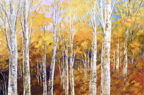 UMBER WOODLAND par Tatiana Iliina, Peinture en vente sur Singulart