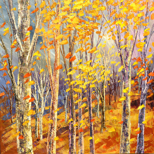AUTUMN HILLSIDE di Tatiana Iliina, Pittura in vendita su Singulart