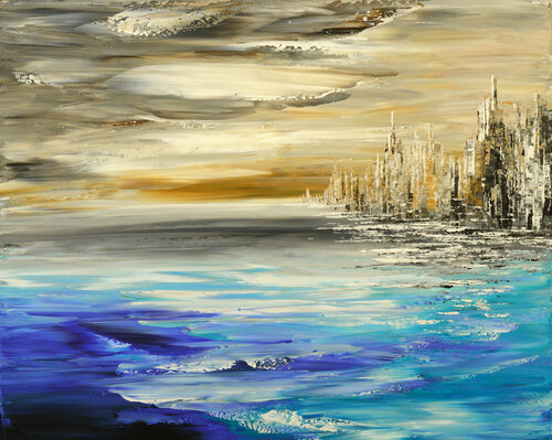 EDGE OF THE OCEAN de Tatiana Iliina, Pintura a la venta en Singulart