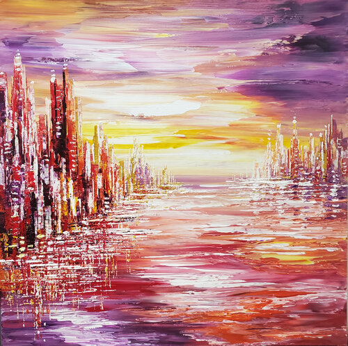 SALT WATER TAFFY de Tatiana Iliina, Pintura a la venta en Singulart