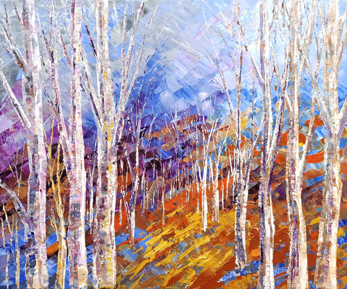 EDGE OF AUTUMN di Tatiana Iliina, Pittura in vendita su Singulart