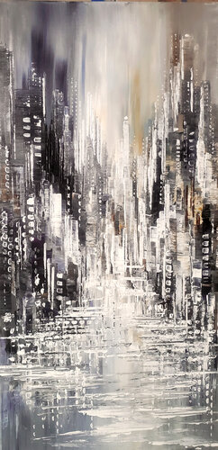 FROSTED CITY de Tatiana Iliina, Pintura a la venta en Singulart