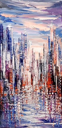 SUNDANCE CITY par Tatiana Iliina, Peinture en vente sur Singulart