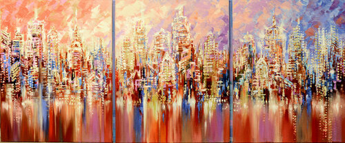 NYC REFLECTIONS di Tatiana Iliina, Pittura in vendita su Singulart