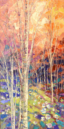 FIRST BLOOMS di Tatiana Iliina, Pittura in vendita su Singulart