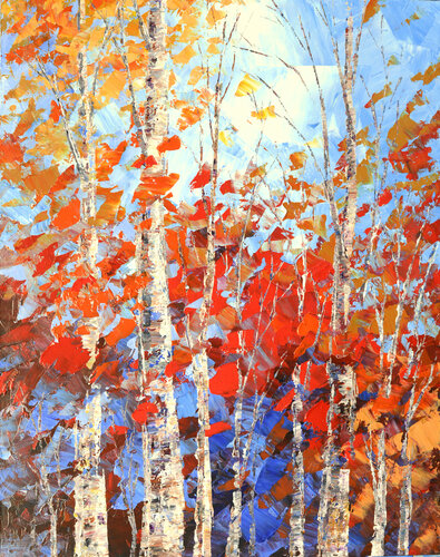 INCENSE AND SCARLET van Tatiana Iliina, Schilderij te koop op Singulart