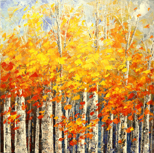RAY OF GOLD par Tatiana Iliina, Peinture en vente sur Singulart