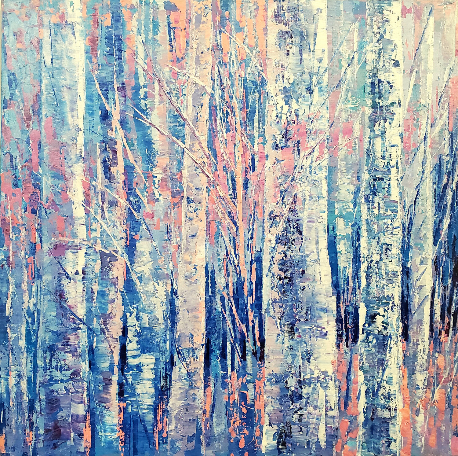 FROSTY MORNING Tatiana Iliina Dipinto originale in vendita