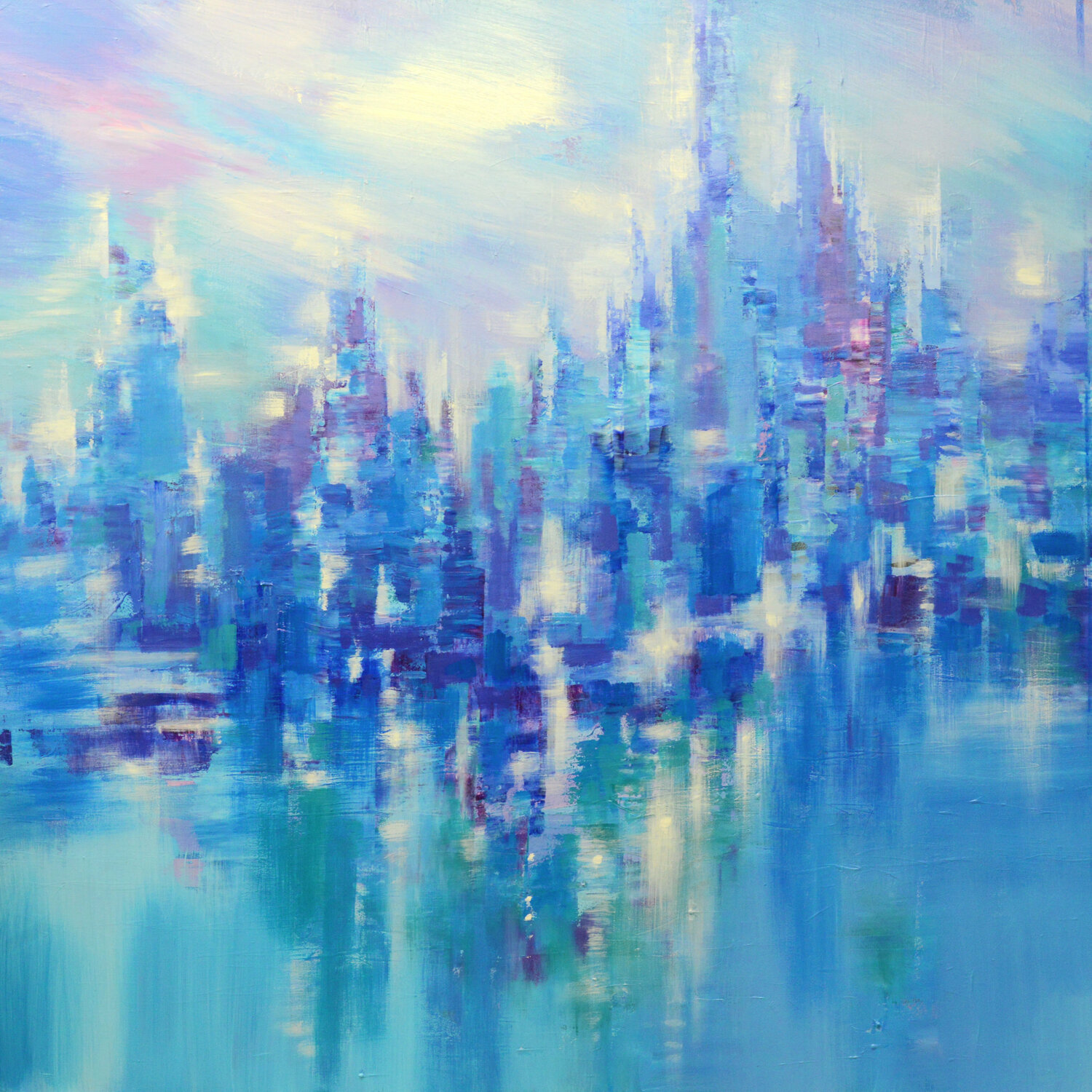 STAR CITY BLUES Tatiana Iliina Originalgemälde zu verkaufen