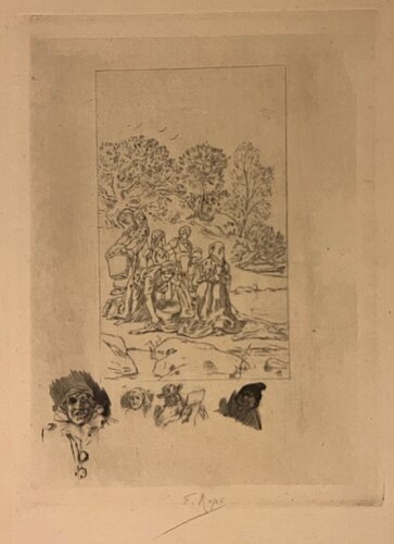 Les laveuses von Félicien Rops, Druck kaufen auf Singulart