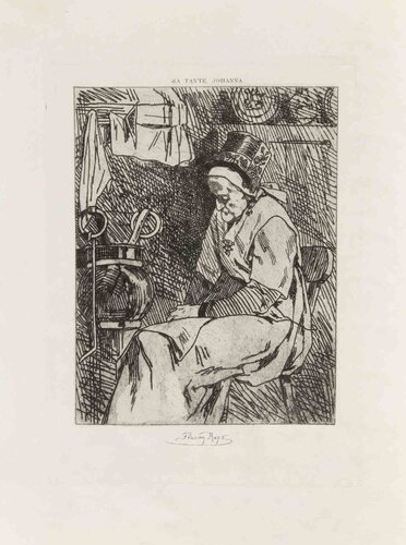 Ma Tante Johanna di Félicien Rops, Stampa in vendita su Singulart
