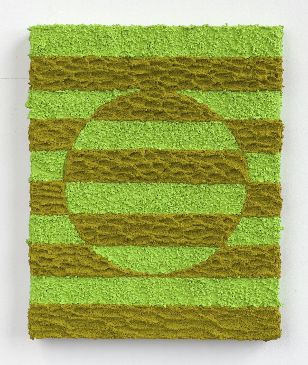 Border Exchange Studies (Dark Green & Light Green) Carlos Rosales-Silva Originalgemälde zu verkaufen