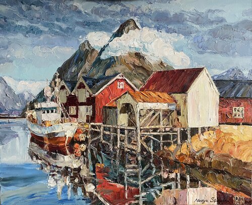 North. After the long winter. di Nadezda Stupina, Pittura in vendita su Singulart