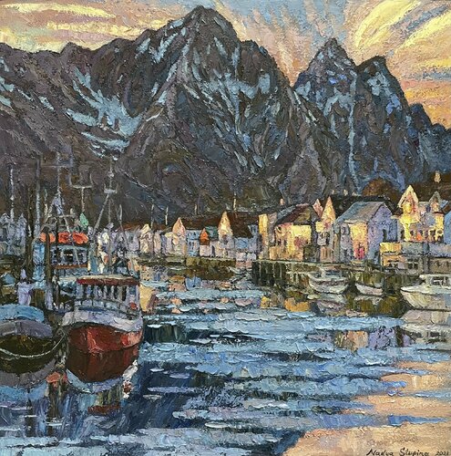 North.Sunset in Henningsvær Nadezda Stupina