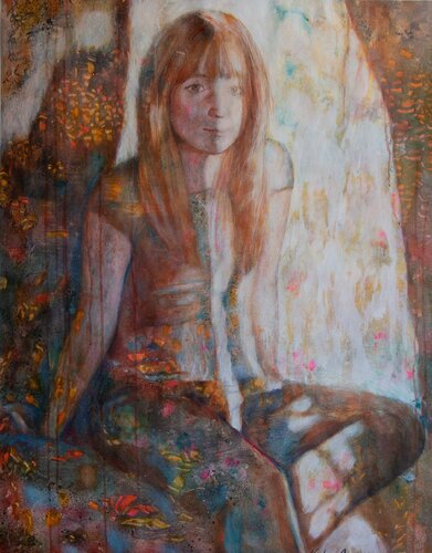 Sun girl von Nadezda Stupina, Werk auf Papier kaufen auf Singulart